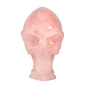Rozenkwarts alien traveller schedel 13,4 x 6,4 x 11,4 cm | 976 gram Rozenkwarts alien traveller schedel 13,4 x 6,4 x 11,4 cm | 976 gram