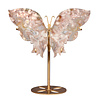 Amethist (roze) met bloemagaat vlinder op standaard 16,5 x 22,5 cm | 560 gram Amethist (roze) met bloemagaat vlinder op standaard 16,5 x 22,5 cm | 560 gram