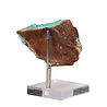 Smithsoniet (blauw) cluster op standaard 9,2 x 6,3 x 3,9 cm | 241  gram