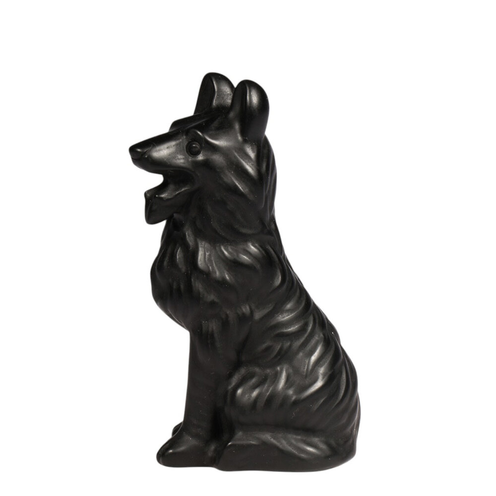 Obsidiaan (zwart) herder beeldje