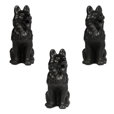 Obsidiaan (zwart) herder beeldje