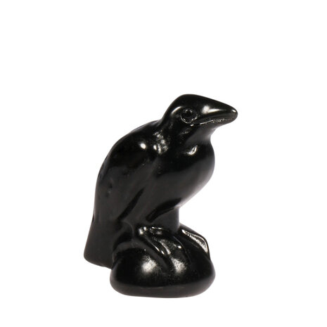 Obsidiaan (zwart) raaf klein Obsidiaan (zwart) raaf klein