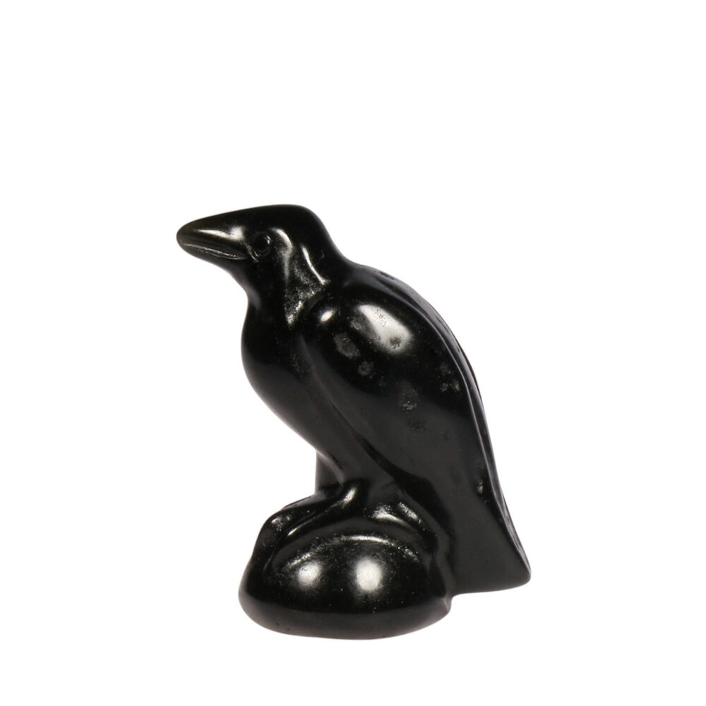 Obsidiaan (zwart) raaf klein Obsidiaan (zwart) raaf klein