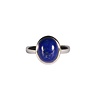 Zilveren ring lapis lazuli maat 18 1/2 | ovaal 1,3 x 0,9 cm Zilveren ring lapis lazuli maat 18 1/2 | ovaal 1,3 x 0,9 cm