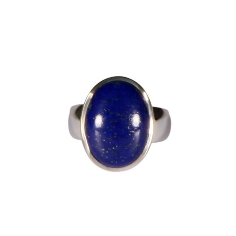 Zilveren ring lapis lazuli maat 18 | ovaal 1,7 x 1,3 cm Zilveren ring lapis lazuli maat 18 | ovaal 1,7 x 1,3 cm