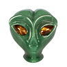 Aventurijn met tijgeroog ogen alien schedel 8,9 x 6,8 x 7 cm | 453 gram Aventurijn met tijgeroog ogen alien schedel 8,9 x 6,8 x 7 cm | 453 gram