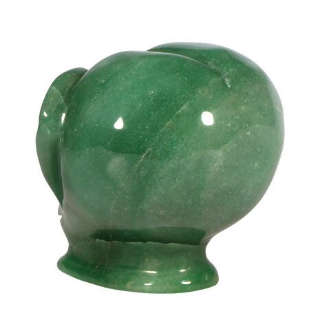Aventurijn met tijgeroog ogen alien schedel 8,9 x 6,8 x 7 cm | 453 gram Aventurijn met tijgeroog ogen alien schedel 8,9 x 6,8 x 7 cm | 453 gram