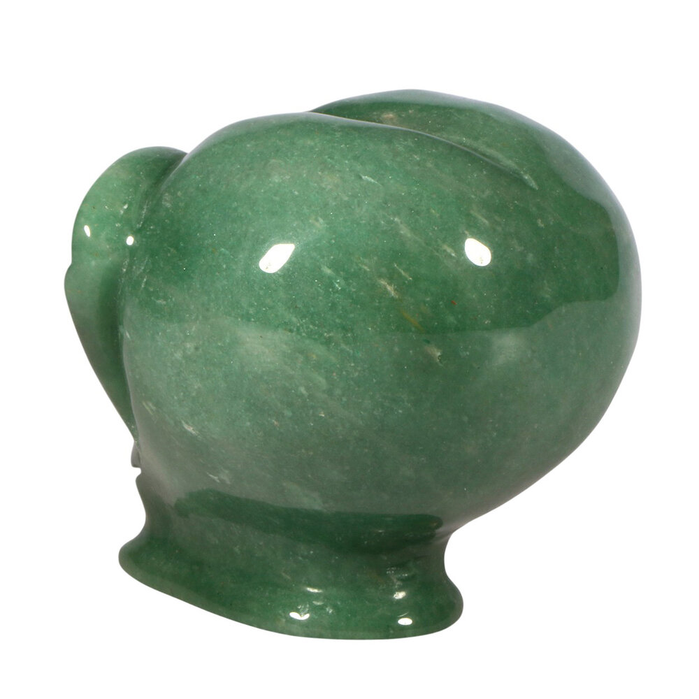 Aventurijn met tijgeroog ogen alien schedel 9 x 6,8 x 7 cm | 468 gram Aventurijn met tijgeroog ogen alien schedel 9 x 6,8 x 7 cm | 468 gram