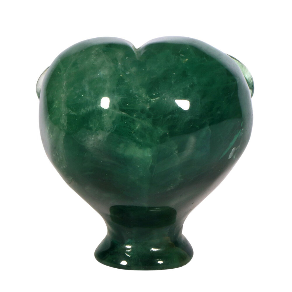 Fluoriet (groen) met tijgeroog ogen alien schedel 9,3 x 6,9 x 7,3 cm | 543 gram Fluoriet (groen) met tijgeroog ogen alien schedel 9,3 x 6,9 x 7,3 cm | 543 gram