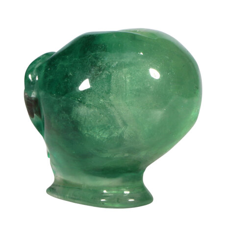Fluoriet (groen) met tijgeroog ogen alien schedel 9,3 x 6,8 x 7,4 cm | 545 gram Fluoriet (groen) met tijgeroog ogen alien schedel 9,3 x 6,8 x 7,4 cm | 545 gram