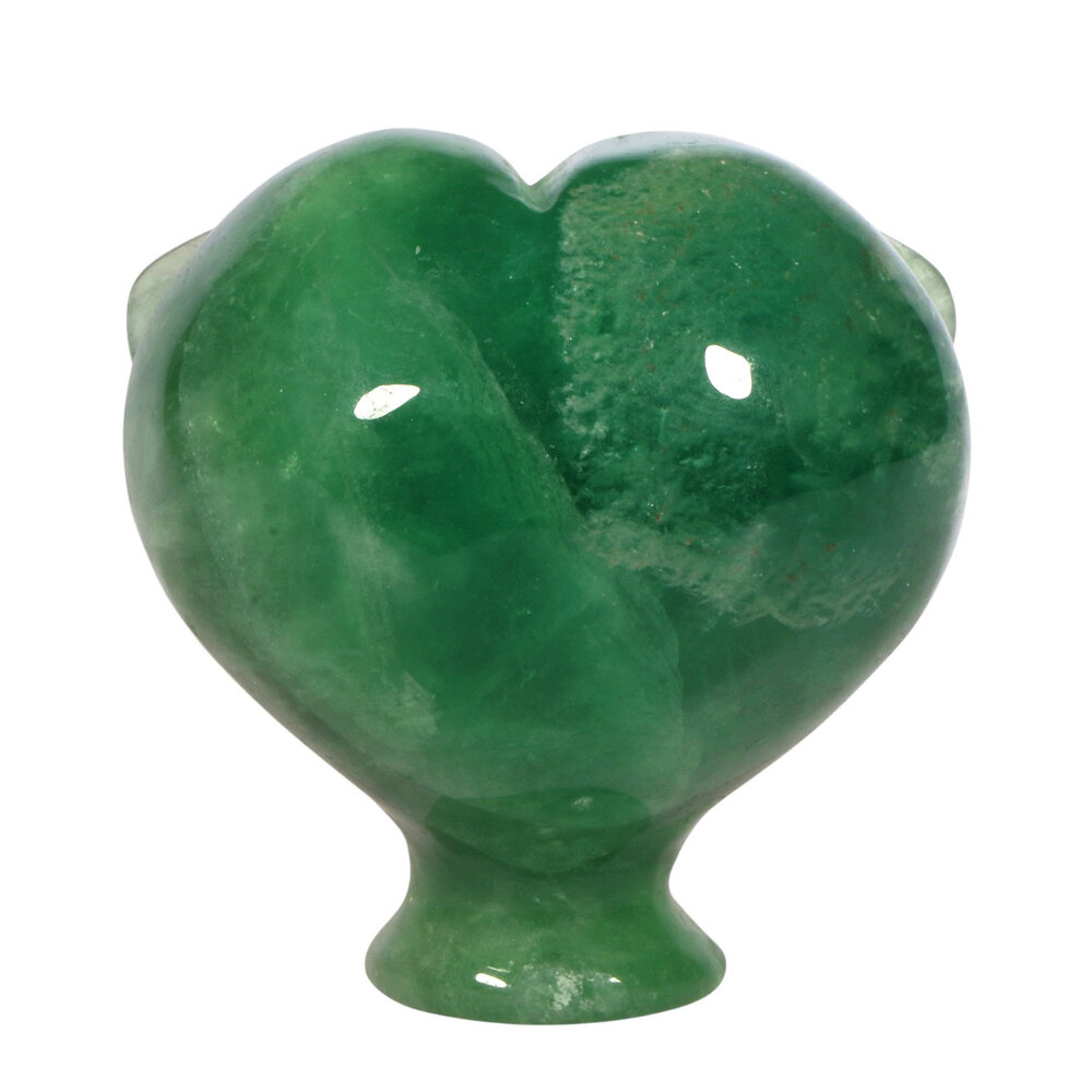 Fluoriet (groen) met tijgeroog ogen alien schedel 8,9 x 6,9 x 7,2 cm | 554 gram Fluoriet (groen) met tijgeroog ogen alien schedel 8,9 x 6,9 x 7,2 cm | 554 gram