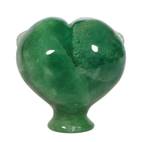 Fluoriet (groen) met tijgeroog ogen alien schedel 8,9 x 6,9 x 7,2 cm | 554 gram Fluoriet (groen) met tijgeroog ogen alien schedel 8,9 x 6,9 x 7,2 cm | 554 gram