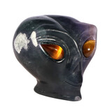 Fluoriet (paars) met tijgeroog ogen alien schedel 9 x 7,3 x 7,1 cm | 586 gram Fluoriet (paars) met tijgeroog ogen alien schedel 9 x 7,3 x 7,1 cm | 586 gram