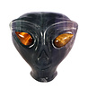 Fluoriet (paars) met tijgeroog ogen alien schedel 9 x 7,3 x 7,1 cm | 586 gram Fluoriet (paars) met tijgeroog ogen alien schedel 9 x 7,3 x 7,1 cm | 586 gram