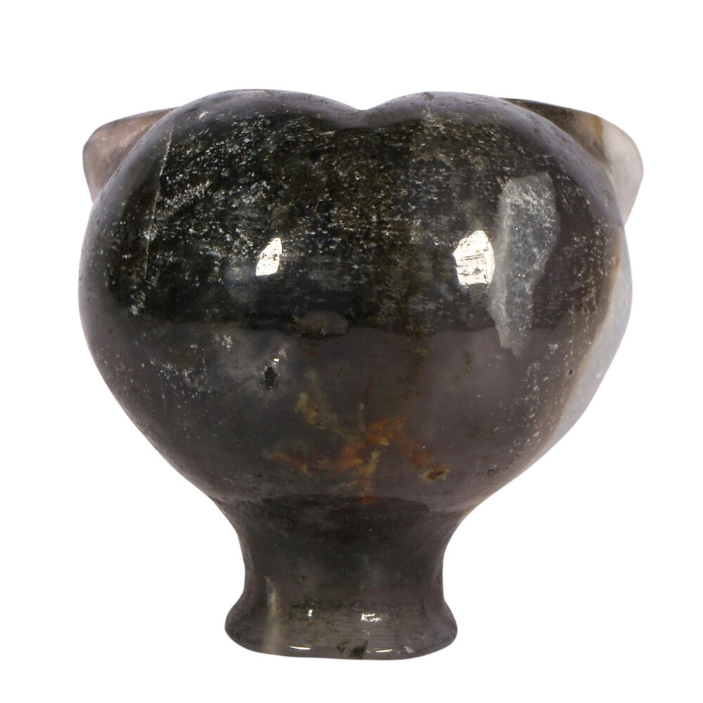 Mosagaat met tijgeroog ogen alien schedel 8,5 x 7 x 6,8 cm | 429 gram Mosagaat met tijgeroog ogen alien schedel 8,5 x 7 x 6,8 cm | 429 gram