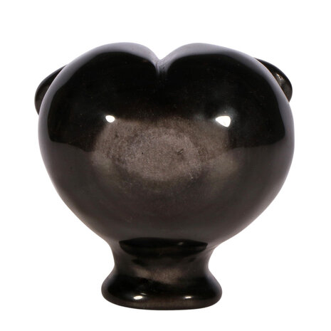 Obsidiaan (zilver) met tijgeroog ogen alien schedel 9,3 x 7,2 x 7,1 cm | 435 gram Obsidiaan (zilver) met tijgeroog ogen alien schedel 9,3 x 7,2 x 7,1 cm | 435 gram
