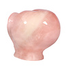 Rozenkwarts met tijgeroog ogen alien schedel 8,9 x 7 x 7 cm | 457 gram Rozenkwarts met tijgeroog ogen alien schedel 8,9 x 7 x 7 cm | 457 gram