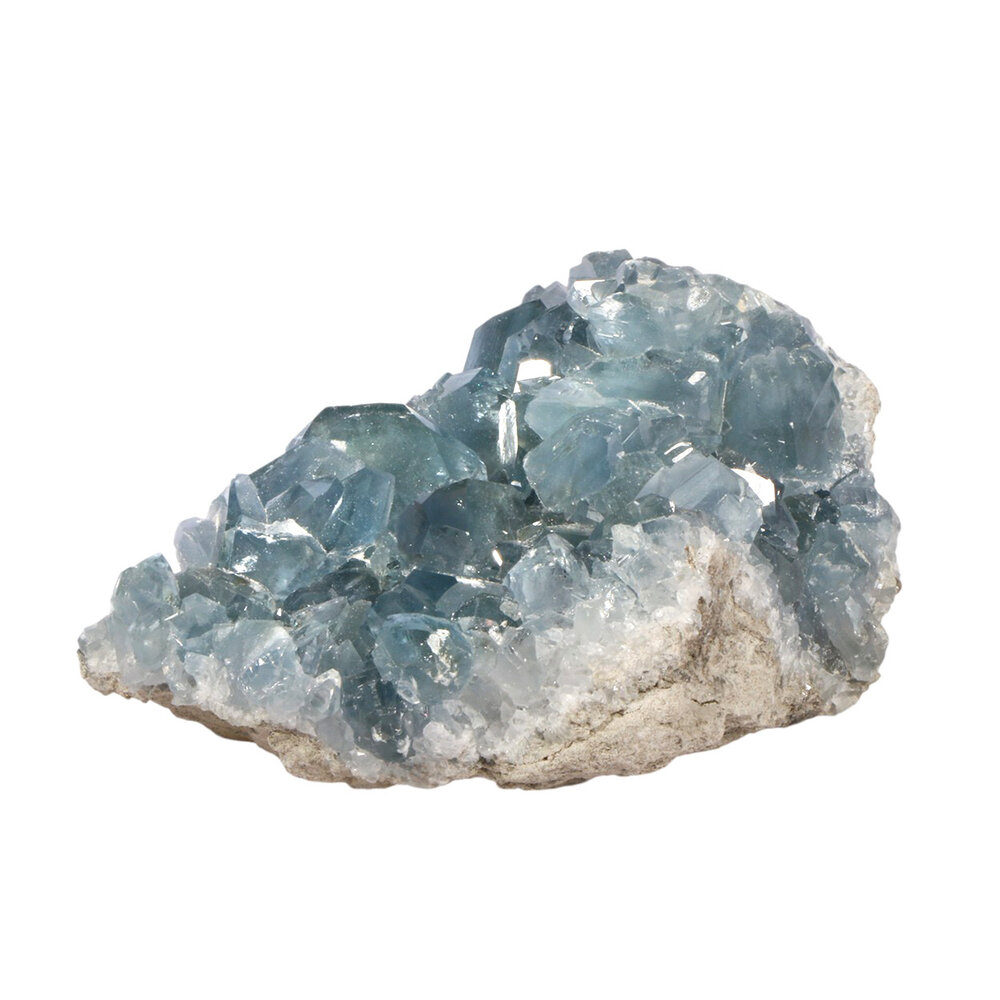 Celestien cluster A-kwaliteit 11,3 x 7,8 x 4,6 cm | 817 gram Celestien cluster A-kwaliteit 11,3 x 7,8 x 4,6 cm | 817 gram
