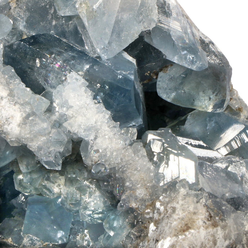 Celestien geode A-kwaliteit 14,1 x 13,9 x 15,6 cm | 4291 gram Celestien geode A-kwaliteit 14,1 x 13,9 x 15,6 cm | 4291 gram