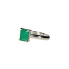Zilveren ring smaragd 17 maat | rechthoek gezet 0,7 x 0,6 cm Zilveren ring smaragd 17 maat | rechthoek gezet 0,7 x 0,6 cm