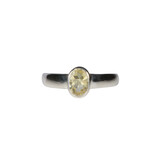 Zilveren ring toermalijn (groen) maat 17 | ovaal facet 0,6 x 0,4 cm Zilveren ring toermalijn (groen) maat 17 | ovaal facet 0,6 x 0,4 cm