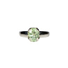 Zilveren ring toermalijn (groen) maat 17 | ovaal (gezet) facet 0,9 x 0,7 cm Zilveren ring toermalijn (groen) maat 17 | ovaal (gezet) facet 0,9 x 0,7 cm