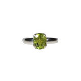 Zilveren ring toermalijn (groen) maat 18 | ovaal facet (gezet) 0,9 x 0,7 cm Zilveren ring toermalijn (groen) maat 18 | ovaal facet (gezet) 0,9 x 0,7 cm