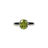 Zilveren ring toermalijn (groen) maat 18 | ovaal facet (gezet) 0,9 x 0,7 cm Zilveren ring toermalijn (groen) maat 18 | ovaal facet (gezet) 0,9 x 0,7 cm