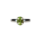 Zilveren ring toermalijn (groen) maat 16 1/2 | ovaal (gezet) facet 0,8 x 0,6 cm Zilveren ring toermalijn (groen) maat 16 1/2 | ovaal (gezet) facet 0,8 x 0,6 cm
