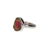 Zilveren ring toermalijn (watermeloen) maat 18 | ovaal 1,2 x 0,8 cm Zilveren ring toermalijn (watermeloen) maat 18 | ovaal 1,2 x 0,8 cm
