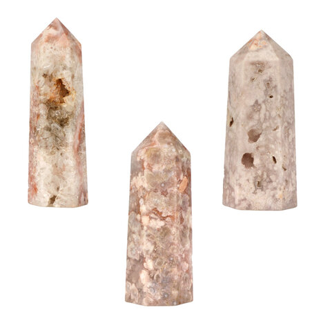 Amethist (roze) punt geslepen  11,5 - 14 cm