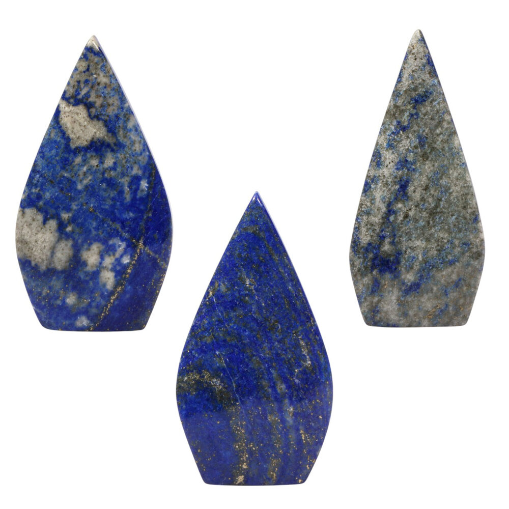 Lapis lazuli sculptuur vlam 7 - 9 cm