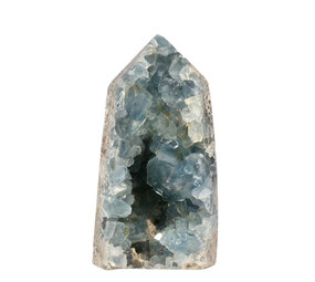 Celestien punt geslepen A-kwaliteit 13,2 x 6,8 x 3,9 cm | 880 gram