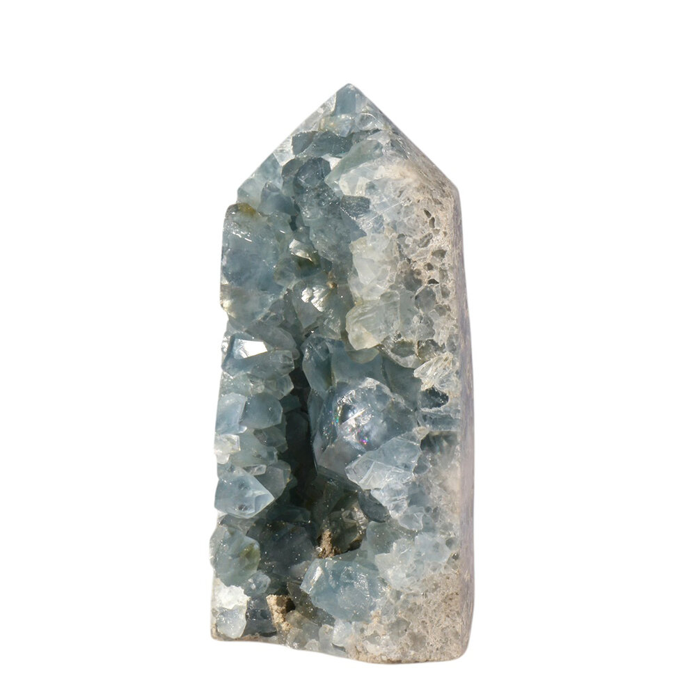 Celestien punt geslepen A-kwaliteit 13,2 x 6,8 x 3,9 cm | 880 gram