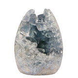 Celestien A-kwaliteit geode sculptuur 11,5 x 7,9 x 8,1 cm | 1232 gram Celestien A-kwaliteit geode sculptuur 11,5 x 7,9 x 8,1 cm | 1232 gram