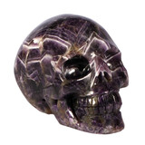 Amethist (chevron) kristallen schedel 11,8 x 7,8 x 8,9 cm | 1067 gram Amethist (chevron) kristallen schedel 11,8 x 7,8 x 8,9 cm | 1067 gram