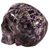 Amethist (chevron) kristallen schedel 14 x 12,3 x 18 cm | 4230 gram