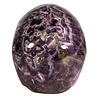 Amethist (chevron) kristallen schedel 14 x 12,3 x 18 cm | 4230 gram