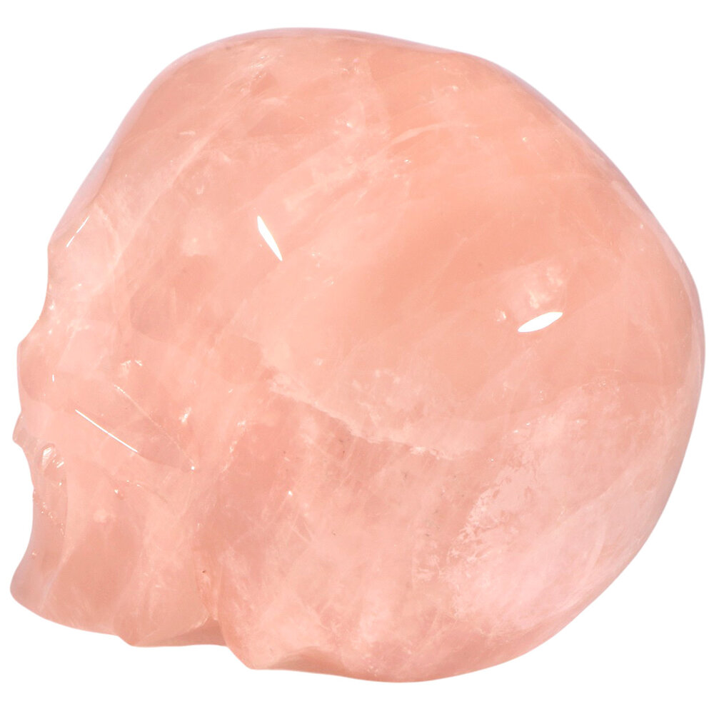 Rozenkwarts A-kwaliteit kristallen schedel 16,2 x 13,1 x 20,3 cm | 6010 gram