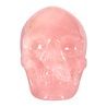 Rozenkwarts kristallen schedel 11,3 x 9,5 x 14,4 cm | 1952 gram