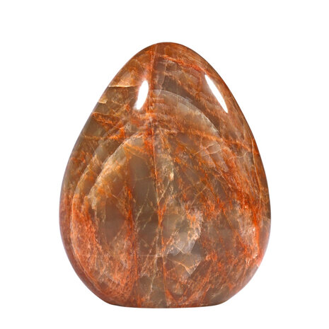 Maansteen (roze) A-kwaliteit sculptuur 17,5 x 14 x 7,2 cm | 2622 gram