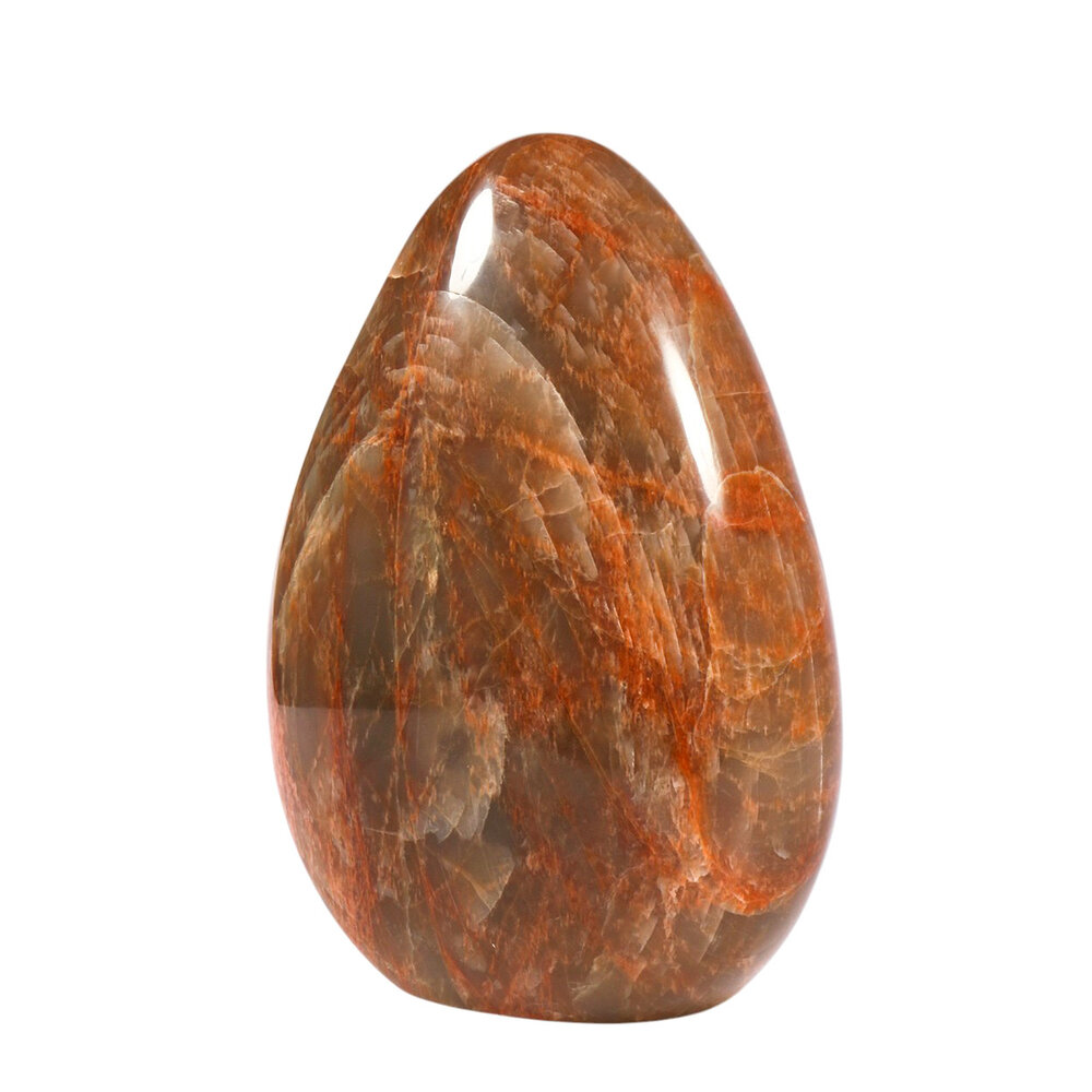 Maansteen (roze) A-kwaliteit sculptuur 17,5 x 14 x 7,2 cm | 2622 gram