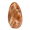Maansteen (roze) met zonnesteen sculptuur 15,4 x 9,8 x 4,2 cm | 984 gram