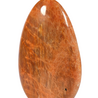 Maansteen (roze) met zonnesteen sculptuur 15,4 x 9,8 x 4,2 cm | 984 gram