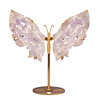 Amethist (roze) vlinder op standaard 19 x 12,5 cm | 375 gram