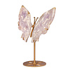 Amethist (roze) vlinder op standaard 19 x 12,5 cm | 375 gram