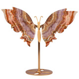 Amethist met kantagaat vlinder op standaard 27 x 15 cm | 577 gram
