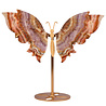 Amethist met kantagaat vlinder op standaard 27 x 15 cm | 577 gram