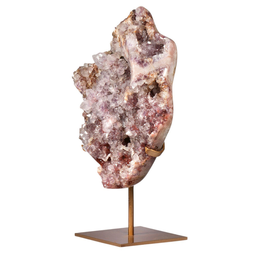 Amethist (roze) A- kwaliteit cluster op standaard 40 x 36 x 9 cm | 15,4 kg