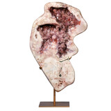 Amethist (roze) A-kwaliteit op standaard 52,7 x 33,9 x 8,0 cm | 13,02 kg Amethist (roze) A-kwaliteit op standaard 52,7 x 33,9 x 8,0 cm | 13,02 kg